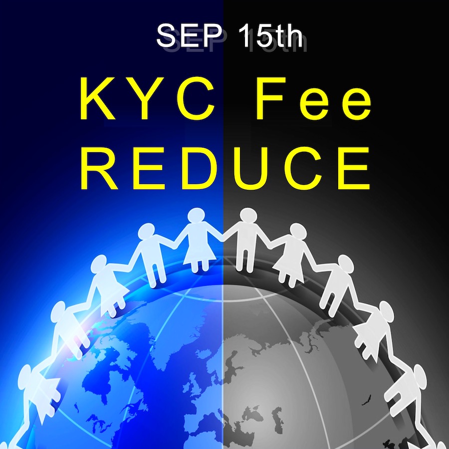 ⚠️ ANNOUNCEMENT: KYC FEE REDUCTION